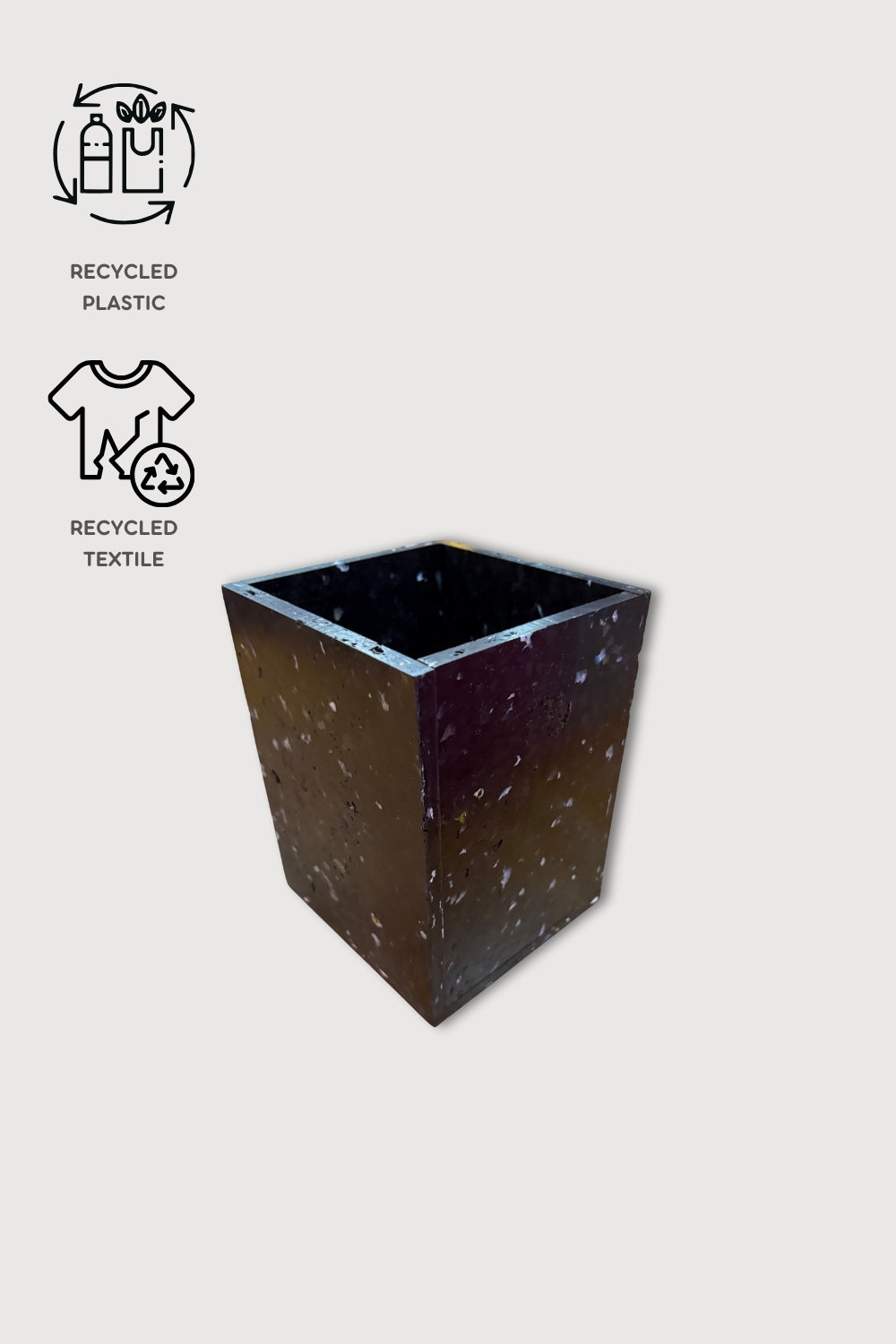 Recycled Plastic + Textile Storage